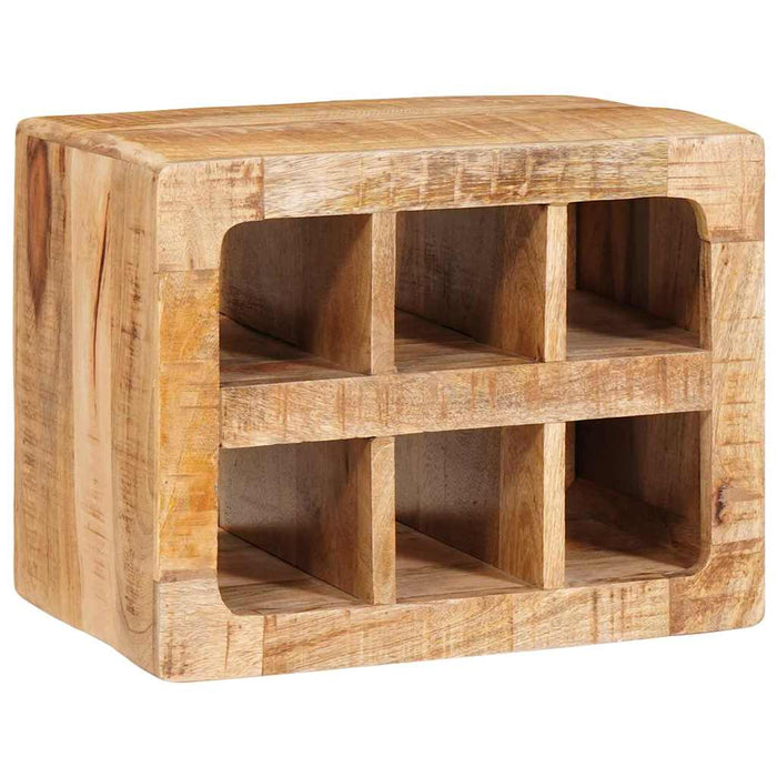 vidaXL Portabottiglie Marrone 44 x 30 x 35 cm legno massello di mango