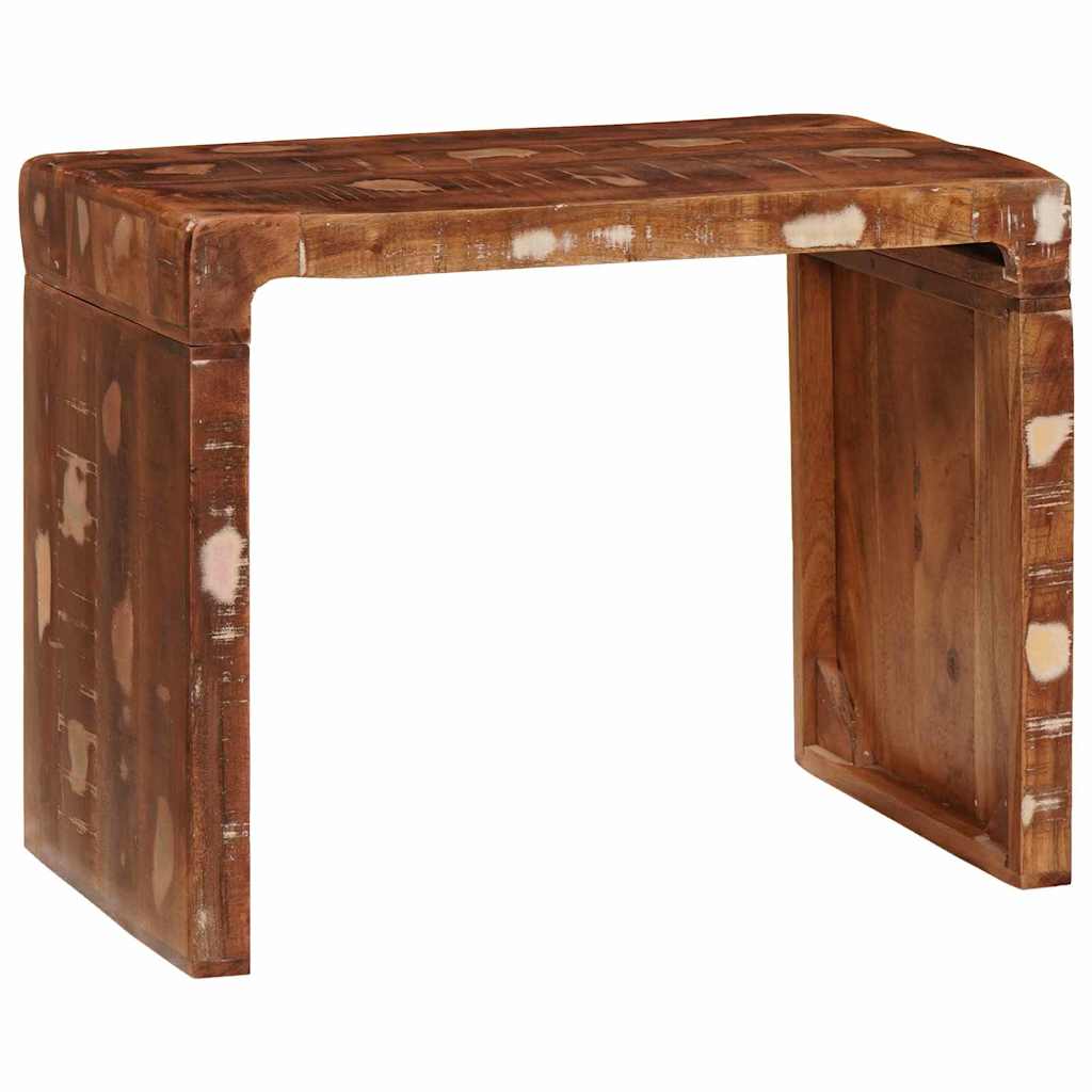 vidaXL Tavolino 60 x 35 x 45 cm legno massello di riciclo