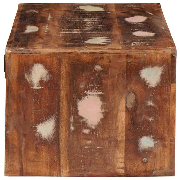 Comodino 2 pz-Set di 2 Tavolino da notte Marrone Legno Recuperato Massello