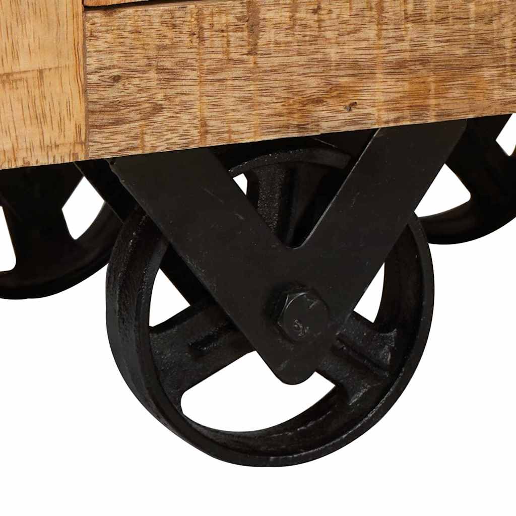 Credenza-Buffet-Armadio da cucina Marrone 40 x 30 x 120,5 cm legno massello di mango