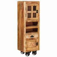 vidaXL Credenza Marrone 40 x 30 x 120.5 cm legno massello di mango