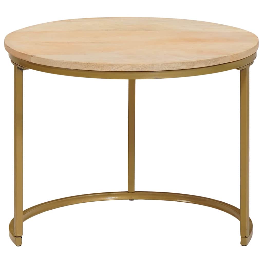 Tavoli da Caffè Nido 3 pcs Legno massello di mango e acciaio 4104635