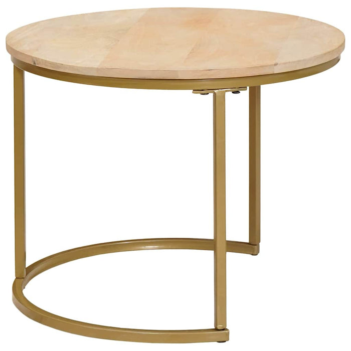 Tavoli da Caffè Nido 3 pcs Legno massello di mango e acciaio 4104639