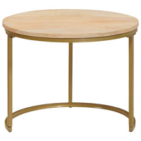 Tavoli da Caffè Nido 2 pcs Legno massello di mango e acciaio 4104643