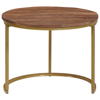 Tavoli da Caffè Nido 2 pcs Legno massello di mango e acciaio 4104644