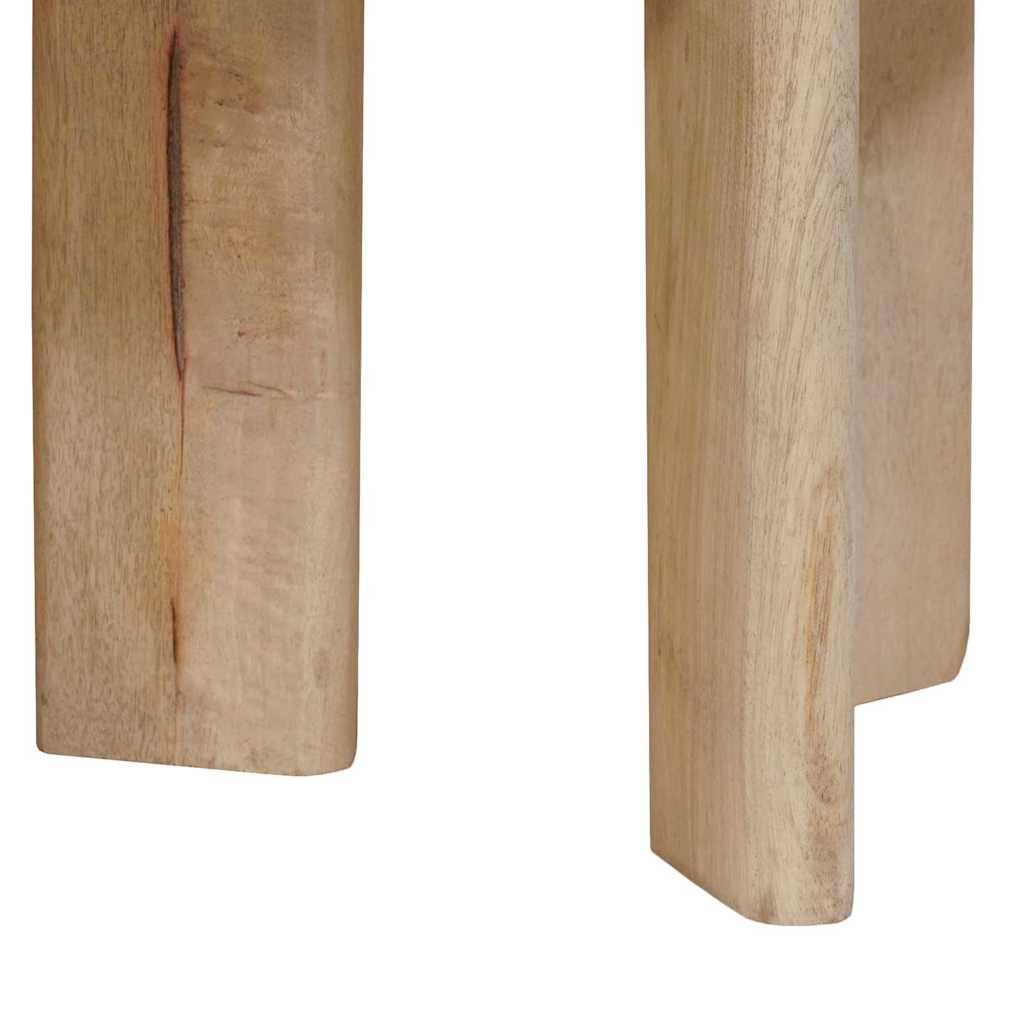 Tavoli da annidamento 3 pcs Nero Legno di mango massello 4104657