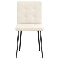 Sedie da Pranzo 2 pz Crema in Velluto 4101066