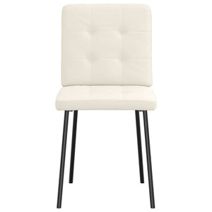 Sedie da Pranzo 2 pz Crema in Velluto 4101066