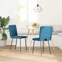 Sedie da Pranzo 2 pz Blu in Velluto 4101067