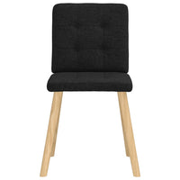 Sedie da Pranzo 2 pz Nere in Tessuto 4101070