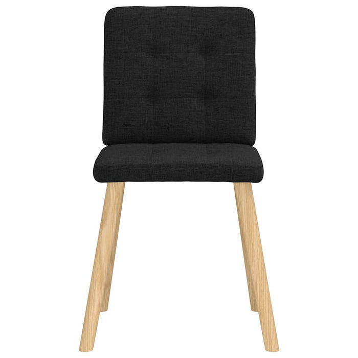 Sedie da Pranzo 2 pz Nere in Tessuto 4101070