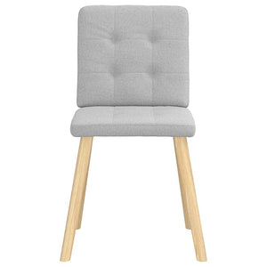 Sedie da Pranzo 2 pz Grigio Nuvola in Tessuto