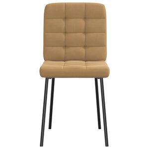 Sedie da Pranzo 2 pz Marroni in Velluto 4101088