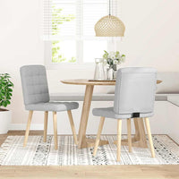 Sedie da Pranzo 2 pz Grigio Nuvola in Tessuto 4101100