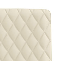 vidaXL Sedie da Pranzo 2 pz Crema in Similpelle