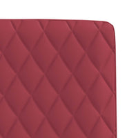 vidaXL Sedie da Pranzo 2 pz Rosso Vino in Similpelle