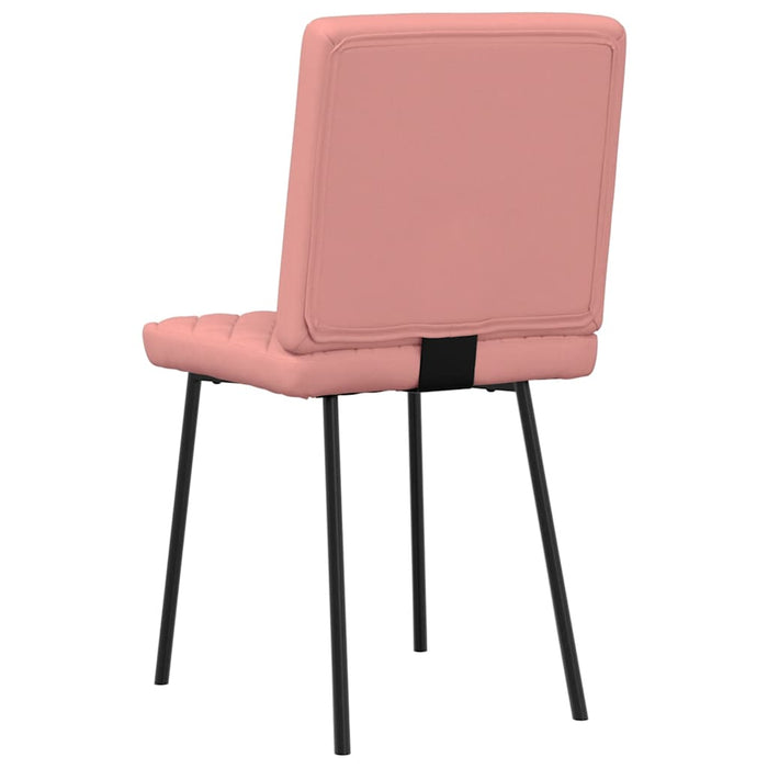 Sedie da Pranzo 2 pz Rosa in Similpelle 4101120