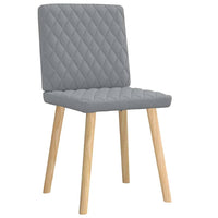 Sedie da Pranzo 2 pz Grigio Chiaro in Tessuto 4101121