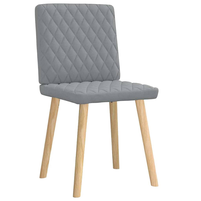 Sedie da Pranzo 2 pz Grigio Chiaro in Tessuto 4101121