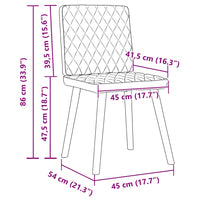 Sedie da Pranzo 2 pz Verde Scuro in Tessuto 4101126