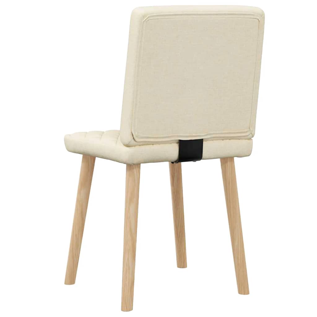 Sedie da Pranzo 2 pz Crema in Tessuto 4101128
