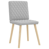 Sedie da Pranzo 2 pz Grigio Nuvola in Tessuto