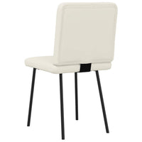 Sedie da Pranzo 2 pz Crema in Velluto 4101142