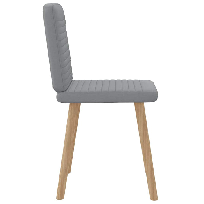 Sedie da Pranzo 2 pz Grigio Chiaro in Tessuto 4101144