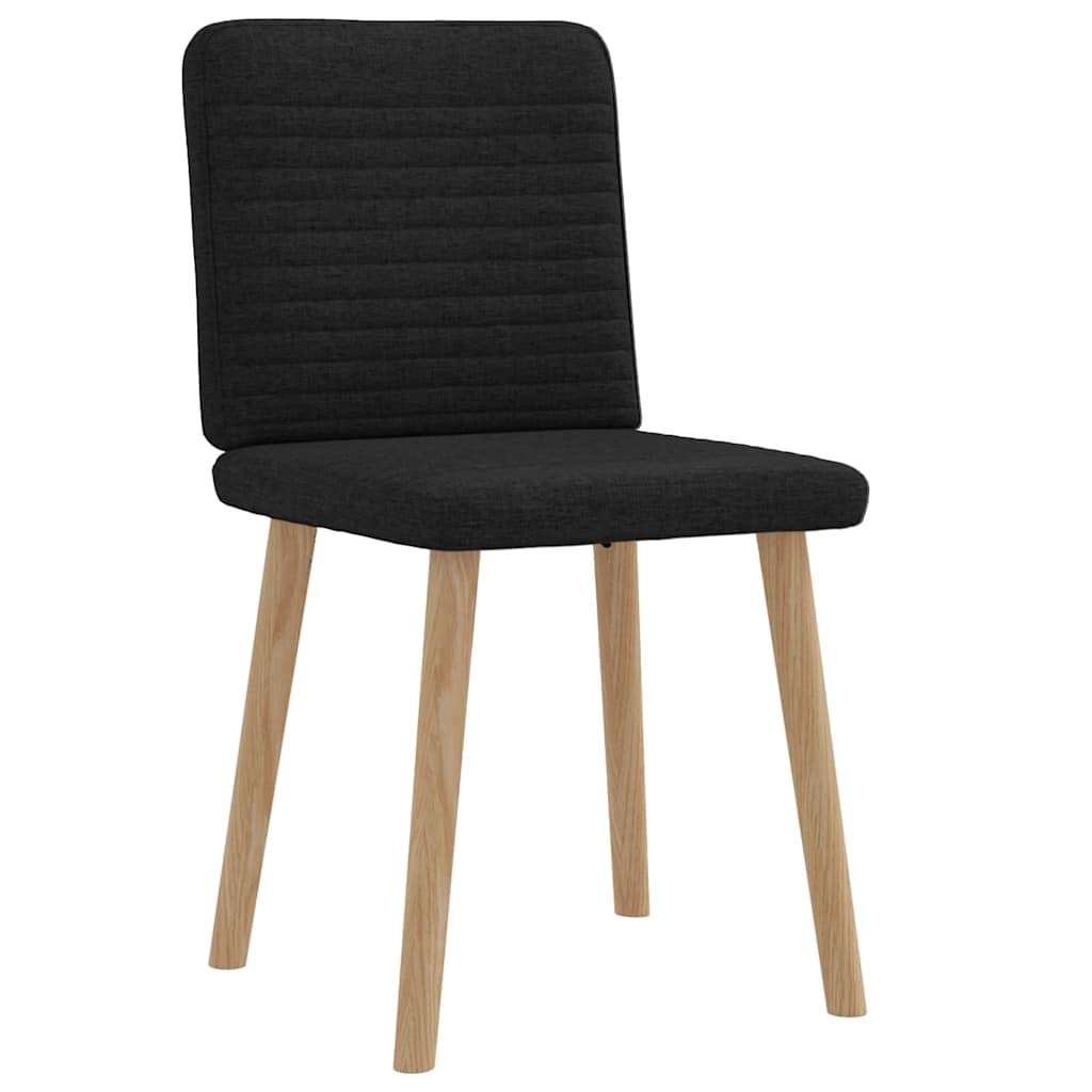 Sedie da Pranzo 2 pz Nere in Tessuto 4101146