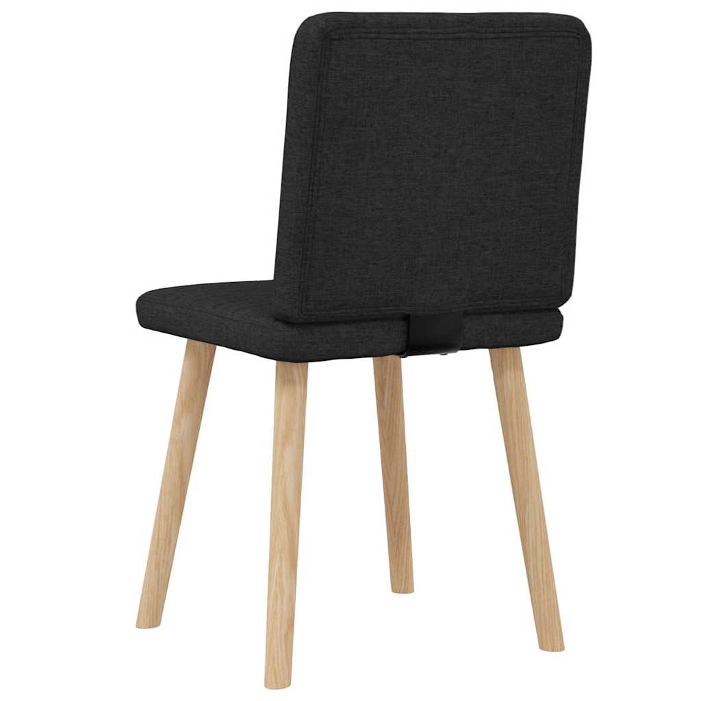 Sedie da Pranzo 2 pz Nere in Tessuto 4101146