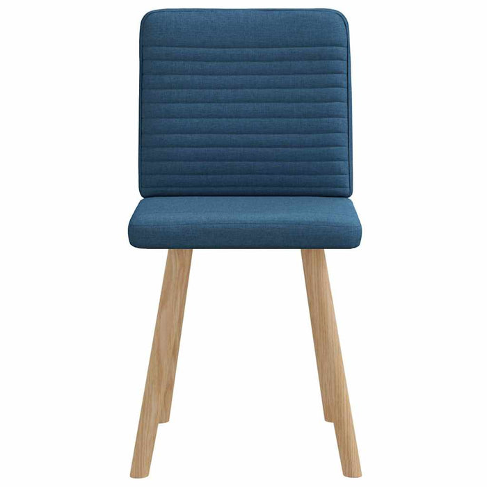 Sedie da Pranzo 2 pz Blu in Tessuto