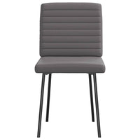 Sedie da Pranzo 2 pz Grigie in Similpelle 4101168