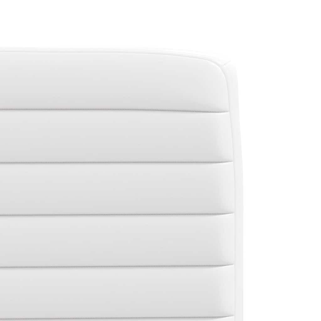 Sedie da Pranzo 2 pz Bianche in Similpelle 4101172