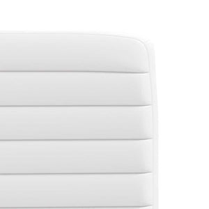 Sedie da Pranzo 2 pz Bianche in Similpelle