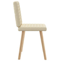 vidaXL Sedie da Pranzo 2 pz Crema in Tessuto