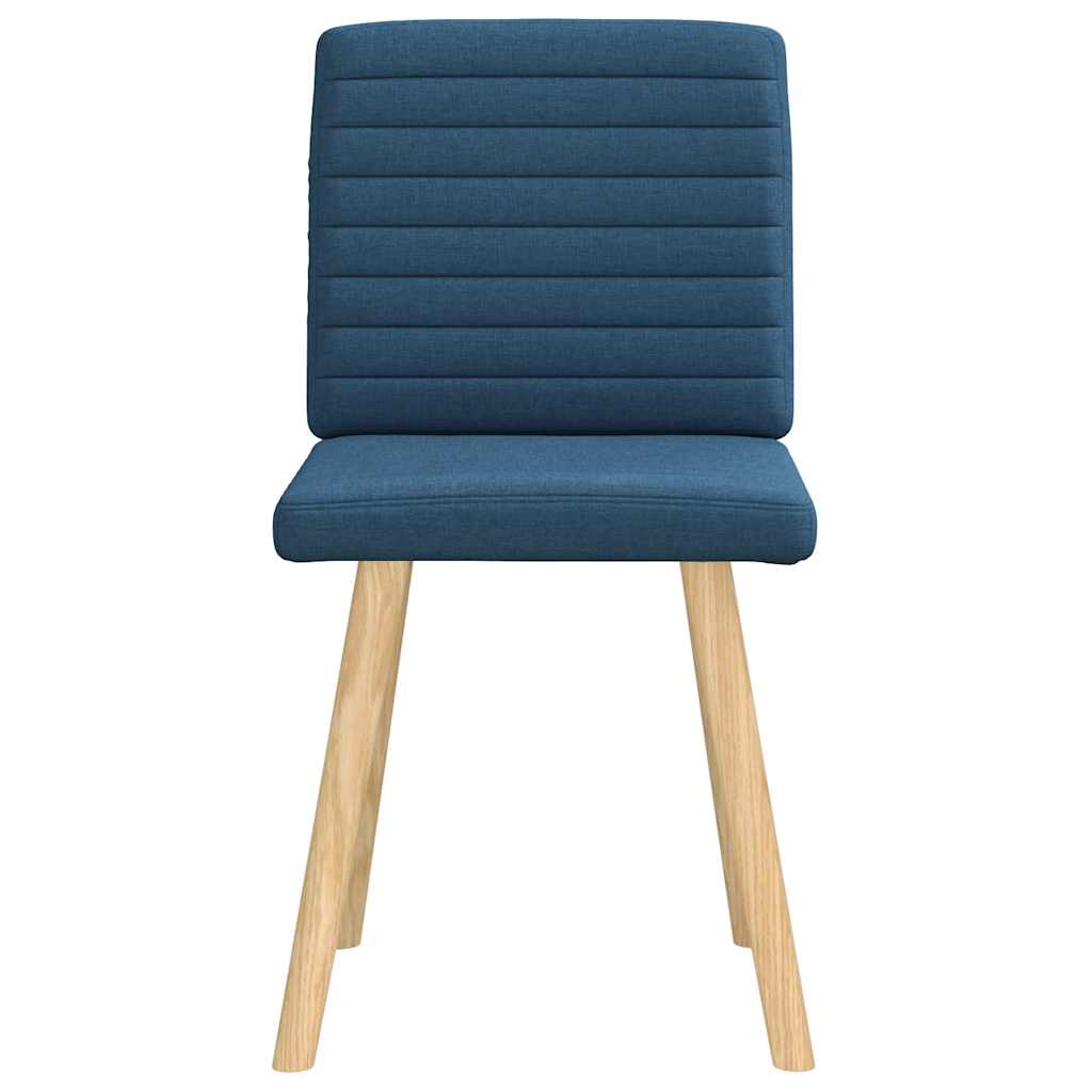 Sedie da Pranzo 2 pz Blu in Tessuto 4101182