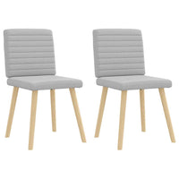 vidaXL Sedie da Pranzo 2 pz Grigio Nuvola in Tessuto
