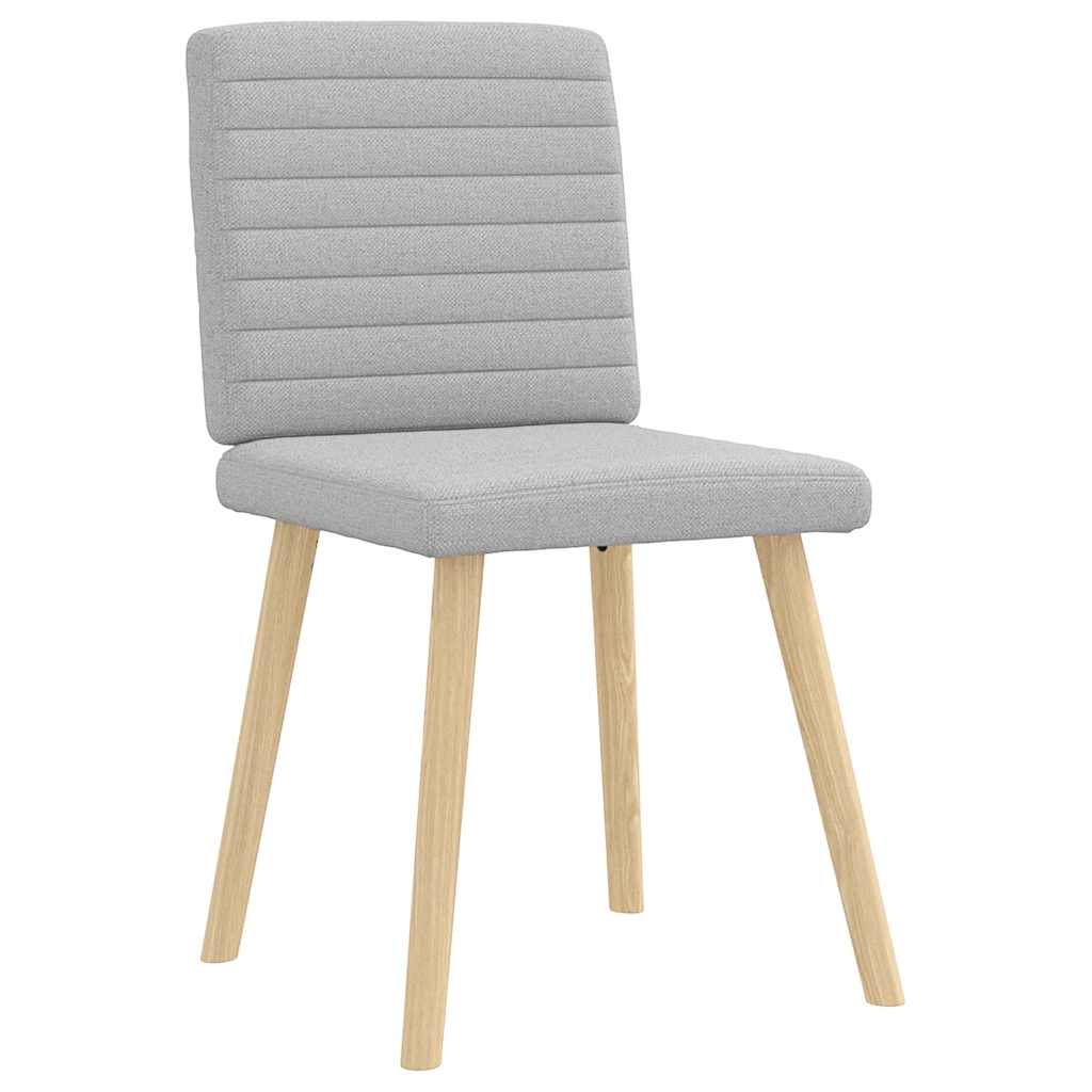 vidaXL Sedie da Pranzo 2 pz Grigio Nuvola in Tessuto