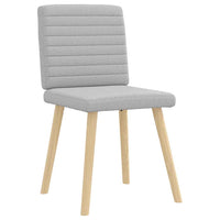 vidaXL Sedie da Pranzo 2 pz Grigio Nuvola in Tessuto
