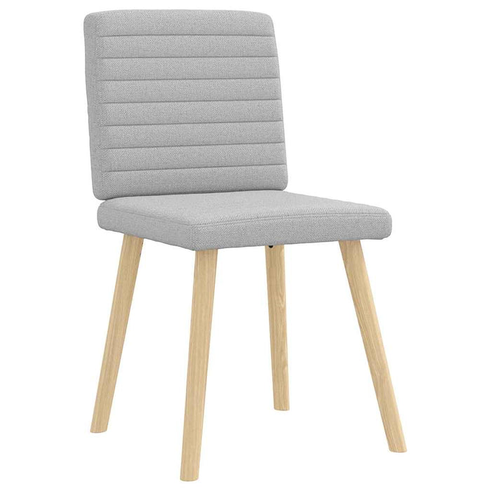 vidaXL Sedie da Pranzo 2 pz Grigio Nuvola in Tessuto