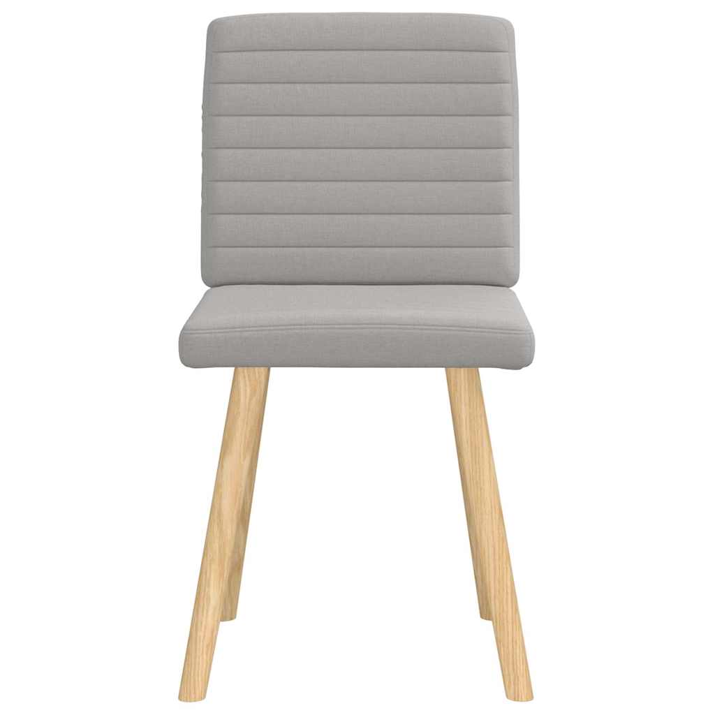 Sedie da Pranzo 2 pz Grigio Nuvola in Tessuto 4101183