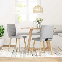 Sedie da Pranzo 2 pz Grigio Nuvola in Tessuto 4101183