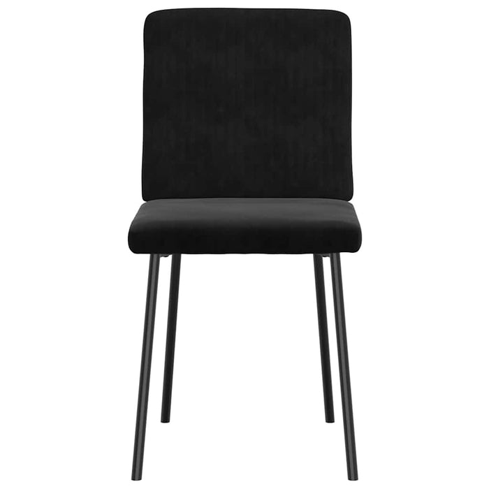 Sedie da Pranzo 2 pz Nere in Velluto 4101192