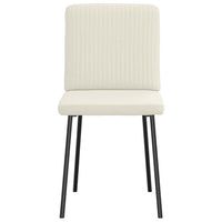 Sedie da Pranzo 2 pz Crema in Velluto 4101195