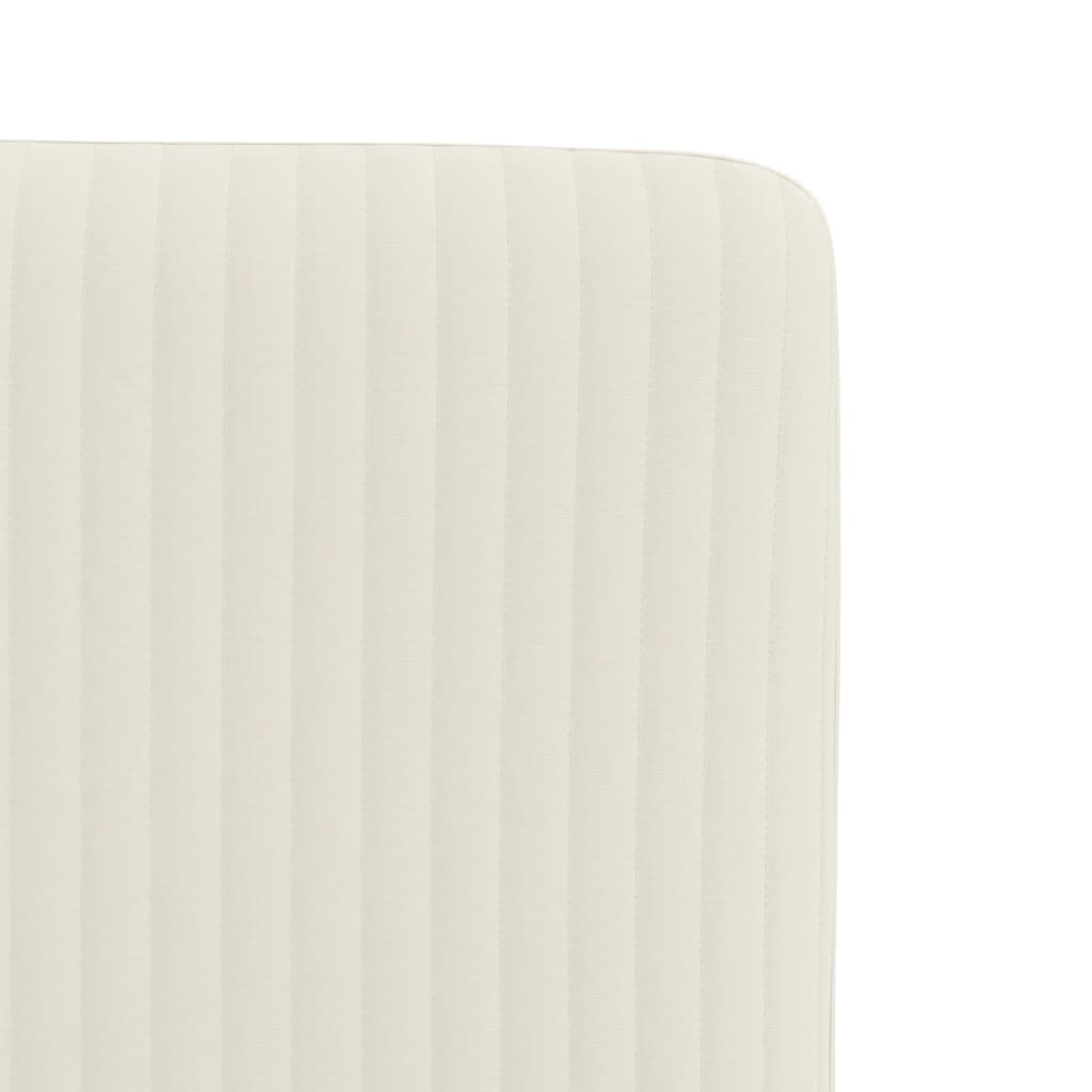 vidaXL Sedie da Pranzo 2 pz Crema in Velluto