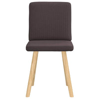 Sedie da Pranzo 2 pz Marrone Scuro in Tessuto 4101201