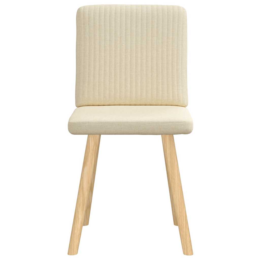 Sedie da Pranzo 2 pz Crema in Tessuto 4101204