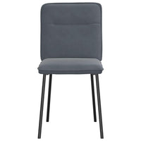 Sedie da Pranzo 2 pz Grigio Scuro in Velluto 4101210