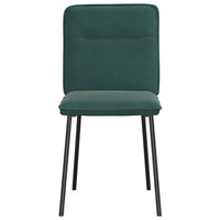Sedie da Pranzo 2 pz Verde Scuro in Velluto 4101211