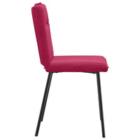 Sedie da Pranzo 2 pz Rosso Vino in Velluto 4101214